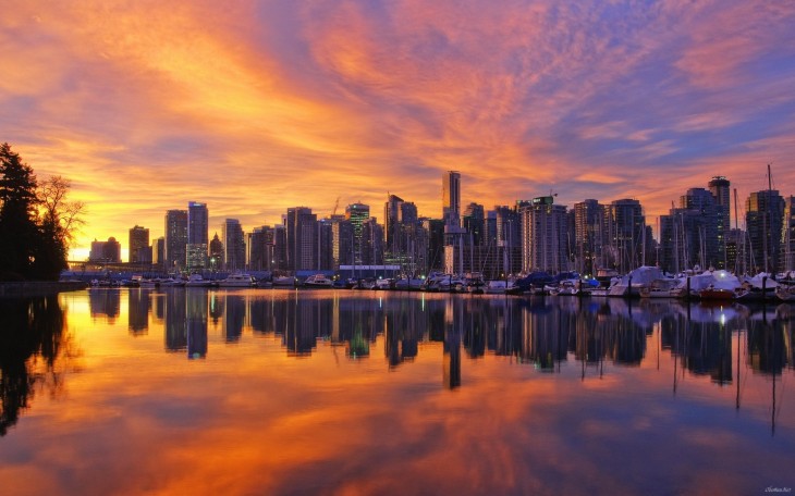 amanecer en vancouver canada