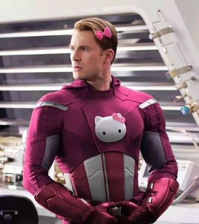 capitan america hello kitty