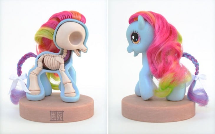 my little pony rainbow esqueleton