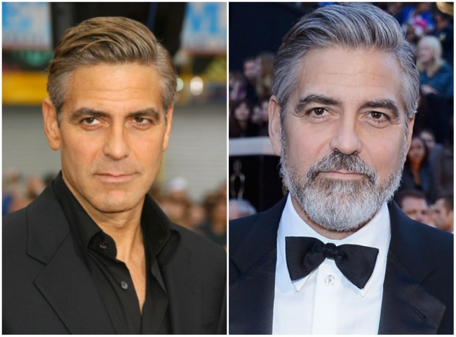 George Clooney con barba