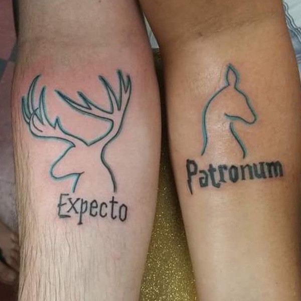 tatuajes de pareja basadas en harry potter