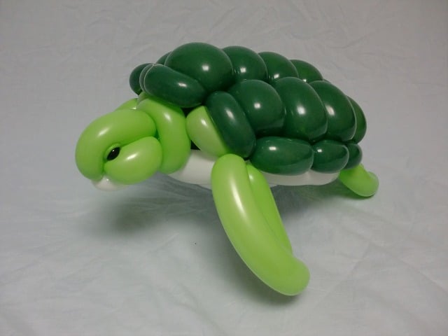 Globos en forma de tortuga marina 