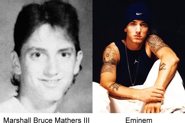 Anuario de fotografías de músicos famosos (Eminem) 