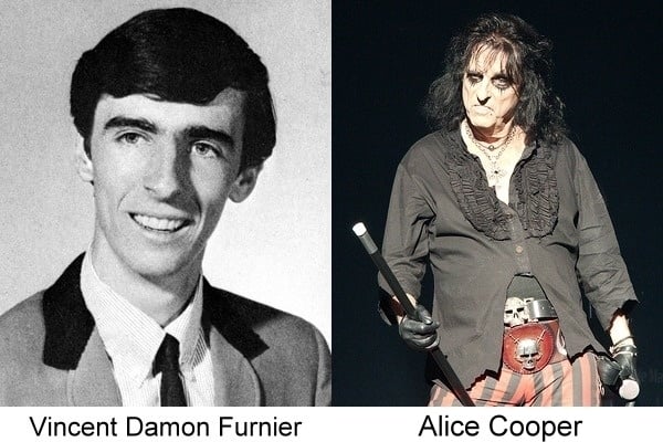 Anuario de fotografías de músicos famosos (Alice Cooper) 