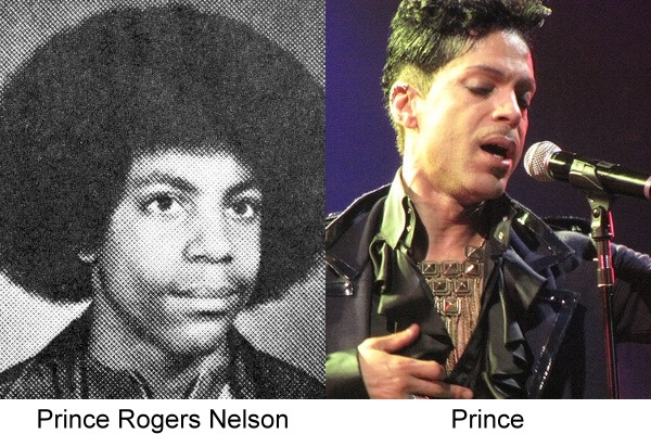 Anuario de fotografías de músicos famosos (Prince) 