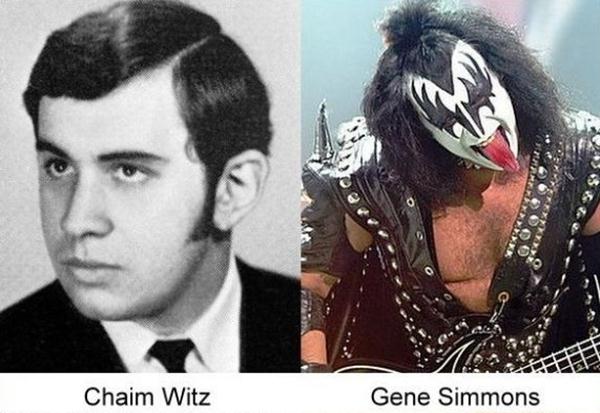 Anuario de fotografías de músicos famosos (Gene Simmons) 
