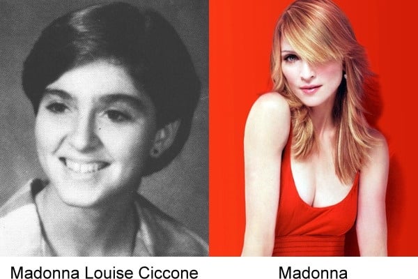 Anuario de fotografías de músicos famosos (Madonna) 