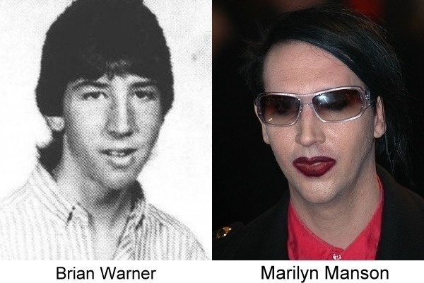 Anuario de fotografías de músicos famosos (Marilyn Manson) 