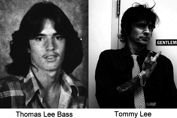imagen del antes y después del famoso Tommy Lee