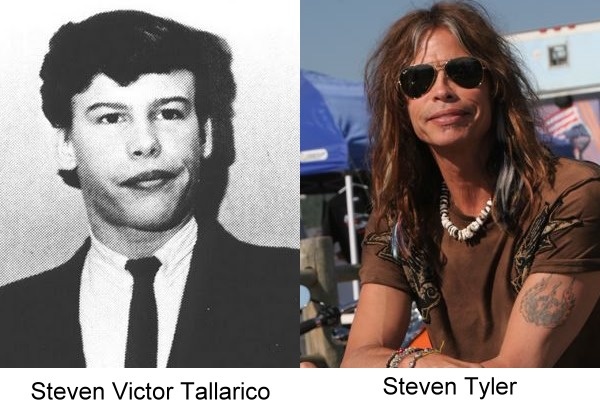 fotografía del antes y después de Steven Tyler