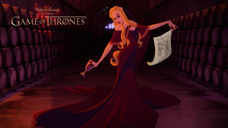 Cersei Lannister diseño al estilo Disney