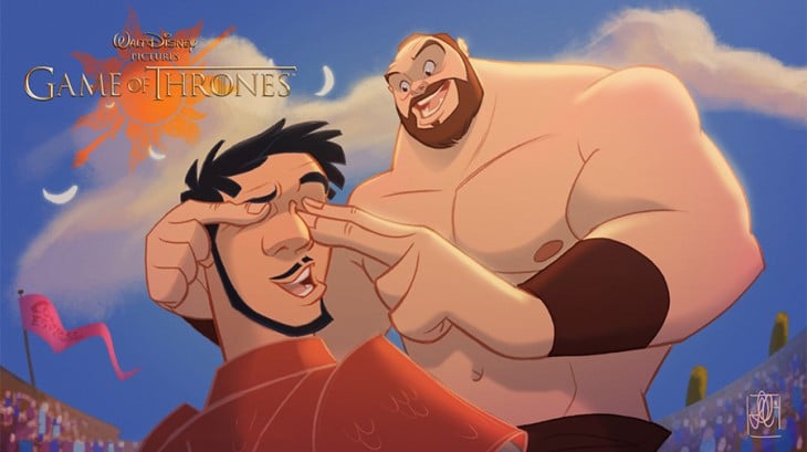 Oberyn y The Mountain de game of thrones 