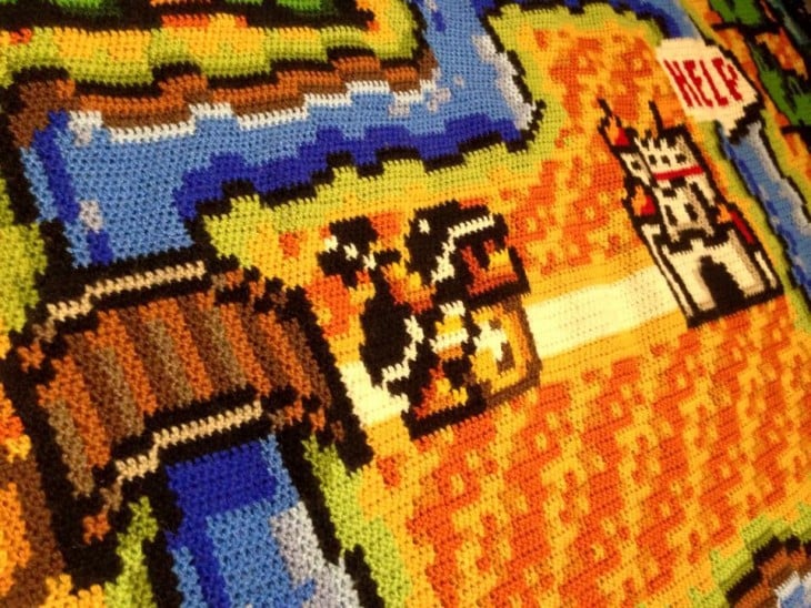 parte de la alfombra del plano de Mario Bross 3