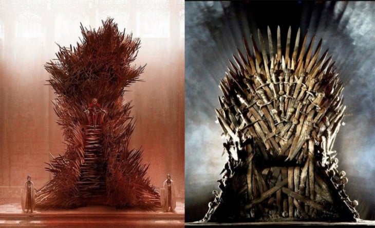 Trono de hierro de la serie y del libro Game Of Thrones 