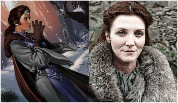 Catelyn Stark comparación de su personaje con el libro y la serie 