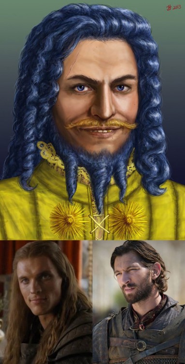 personaje de Daario Naharis de su libro con el de la serie 