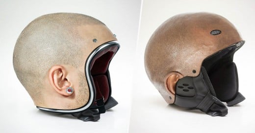 Estos cascos recrean la cabeza humana, una idea que ha muchos amantes de las Motos se les antojara tener uno