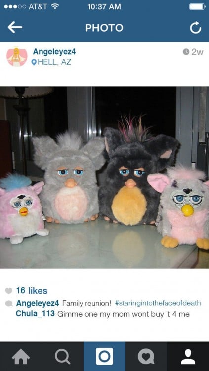 Imagen de los Furbys en Instagram 