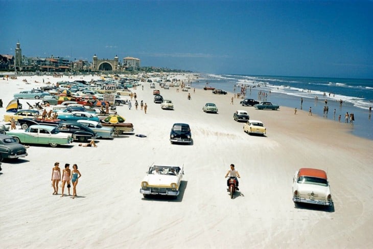 Foto de la playa Daytona, Florida en 1957 