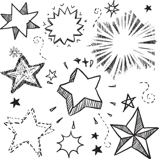 dibujos de estrellas 