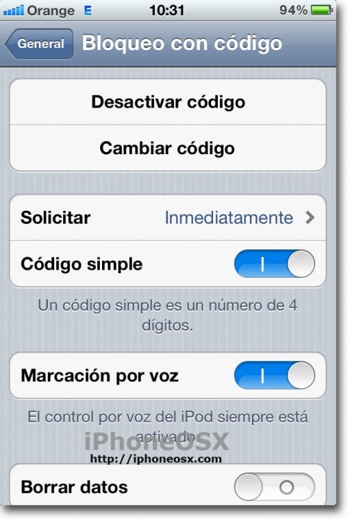 Trucos para iPhone para bloquear con código 