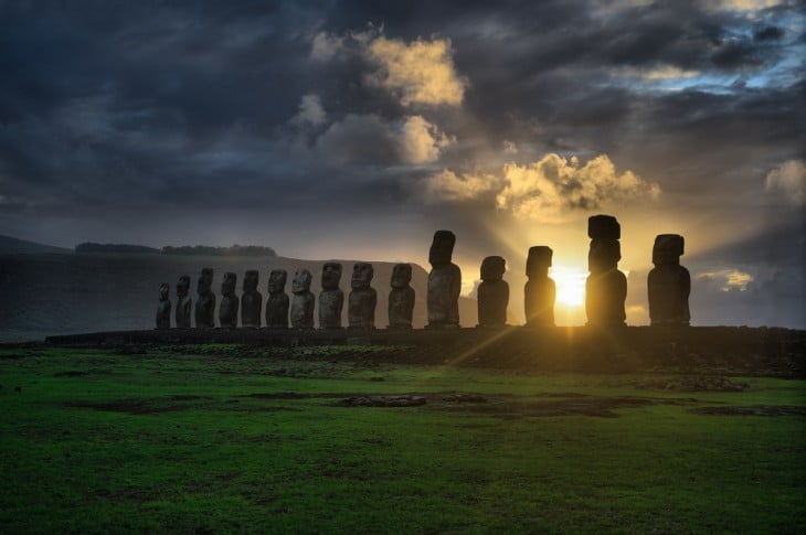 los Moais en Isla de Pascua