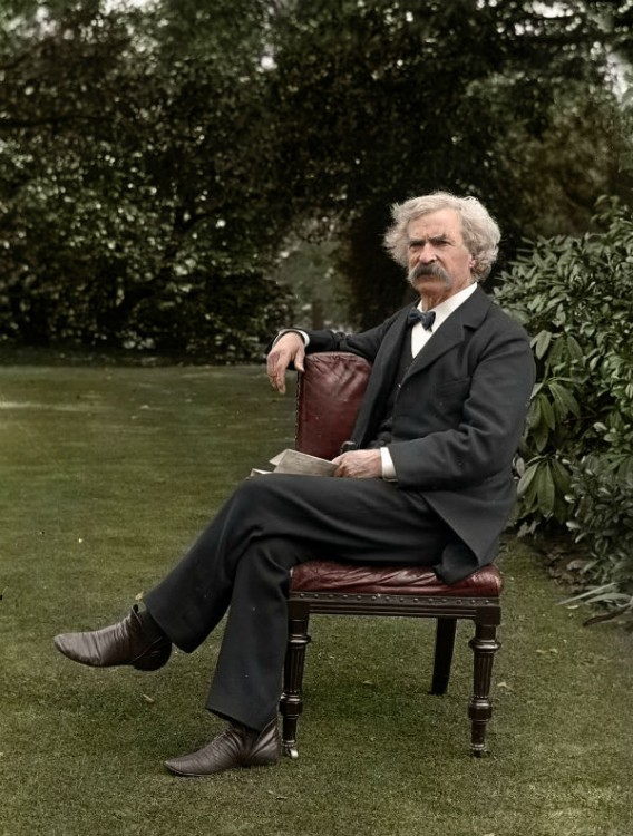  Mark Twain, autor. 1924