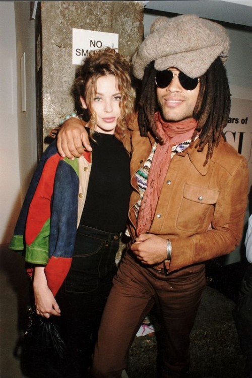 Kylie Minogue y Lenny Kravitz