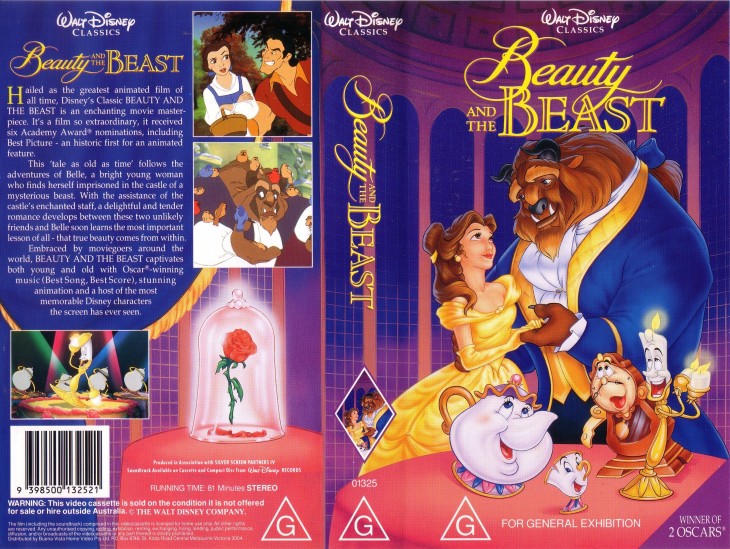 pelicula de la bella y la bestia en vhs