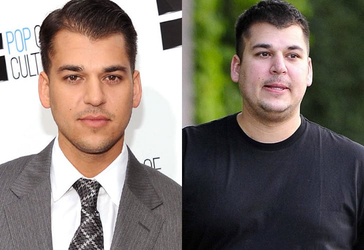 Rob Kardashian antes y despues