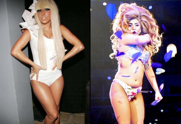 Lady Gaga gorda y delgada