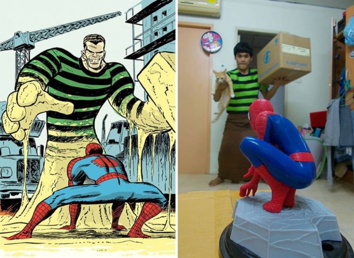 Spiderman y Sandman