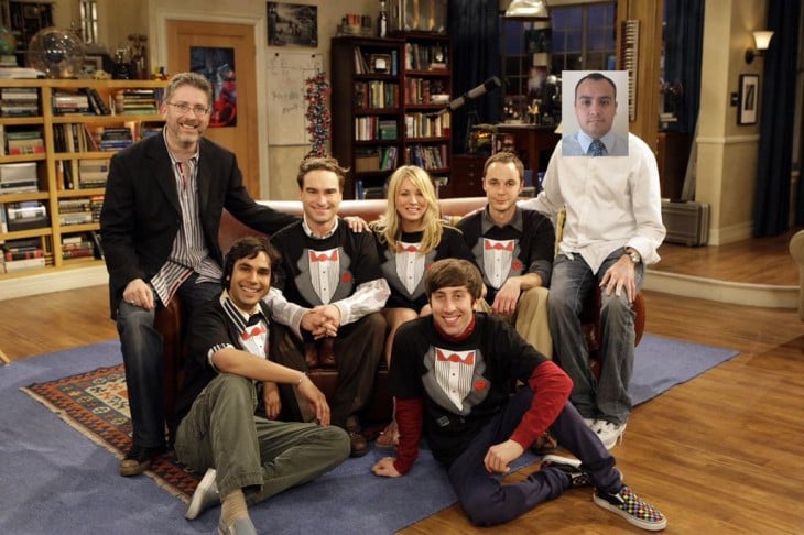 photoshop con el cast de the big bang theory