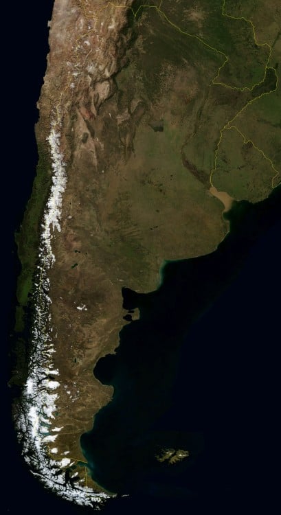 Imagen Satelital de Argentina