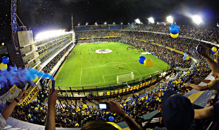 La Bombonera del Club Atlético Boca Juniors en el Estadio Alberto J. Armando, Buenos Aires, Argentina 