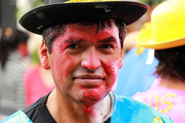 Celebración del Rostros de Carnaval en la región noroeste andina, Argentina 