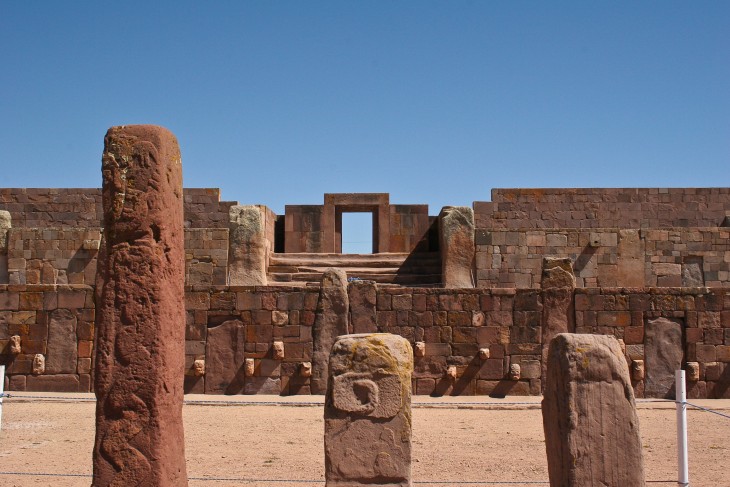 Ruínas arqueológicas de Tiwanaku declarado Patrimonio Cultural de la Humanidad por la UNESCO