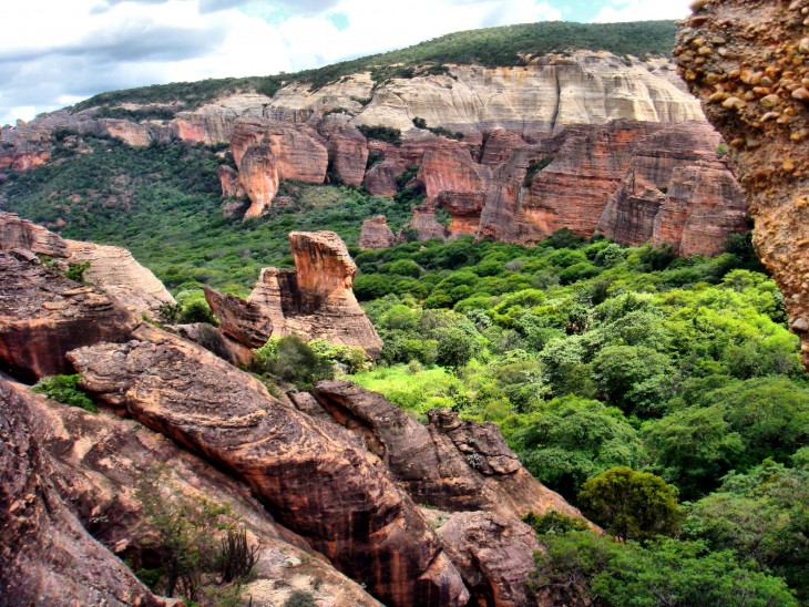 Serra de Capivara en un parque de Piauí, Brasil