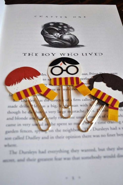 Clip con las cabezas de los personajes de Harry Potter 