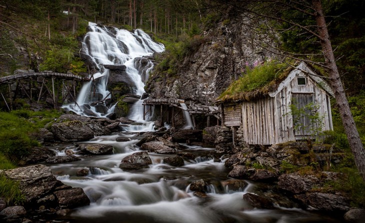 Cascada Kvednafossen, Noruega 