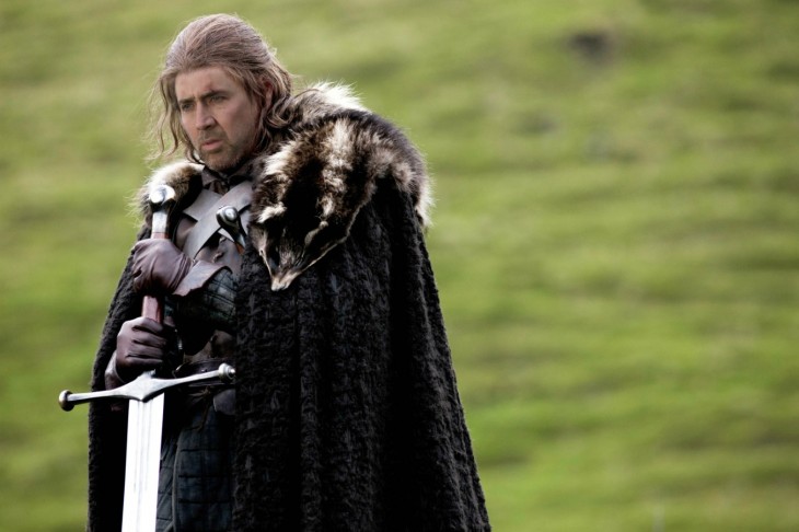 Eddard Stark con la cara de Nicolas Cage 