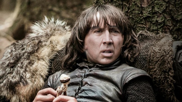 Bran Stark con la cara de Nicolas Cage 