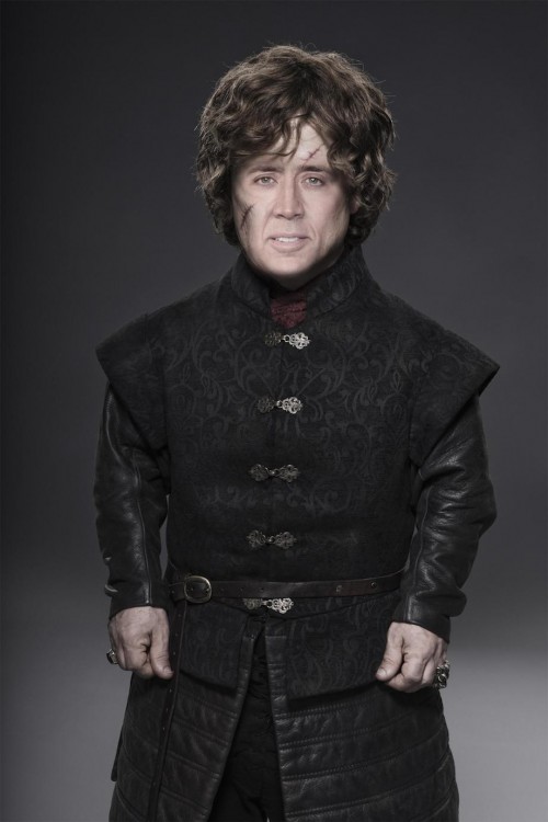 Tyrion Lannister con la cara de Nicolas Cage 