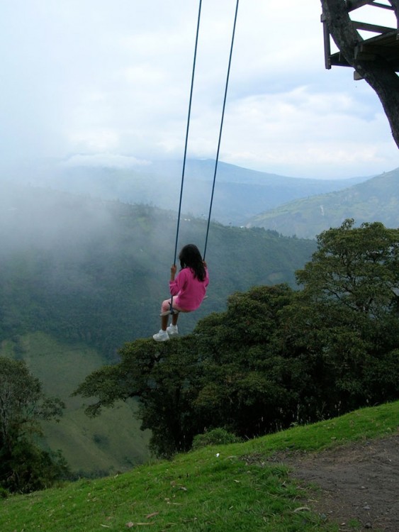 Columpio fin del mundo en Ecuador