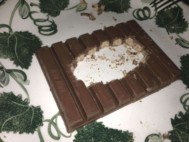 Chocolate con un agujero en medio 