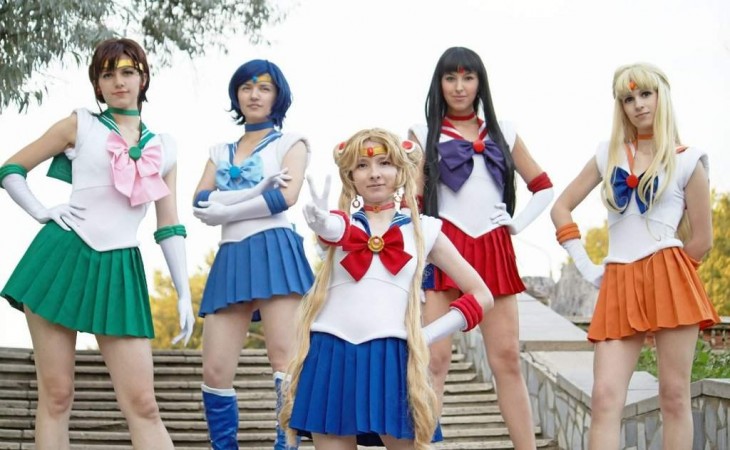 Chicas disfrazadas de los personajes de Sailor Moon 