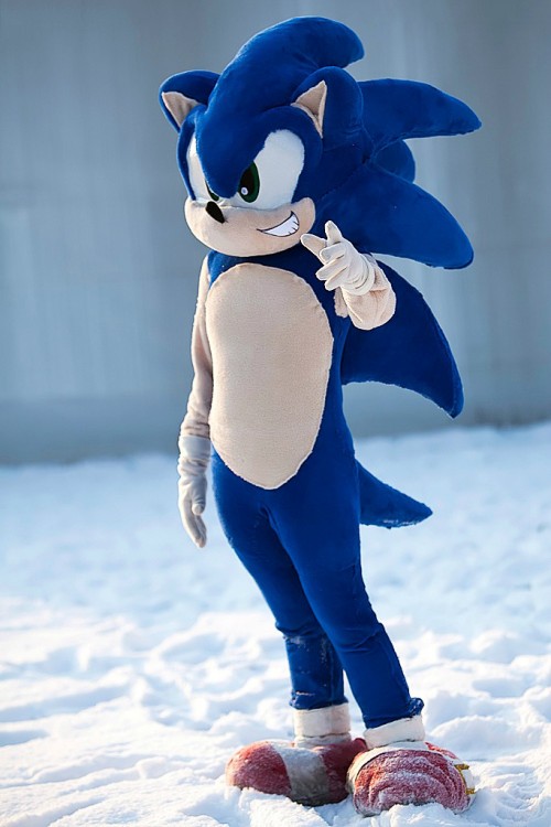Expectativa del cosplay de Sonic 