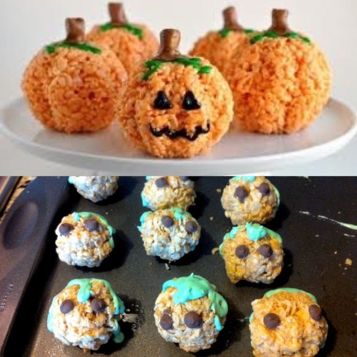 Pastelillos en forma de calabaza 