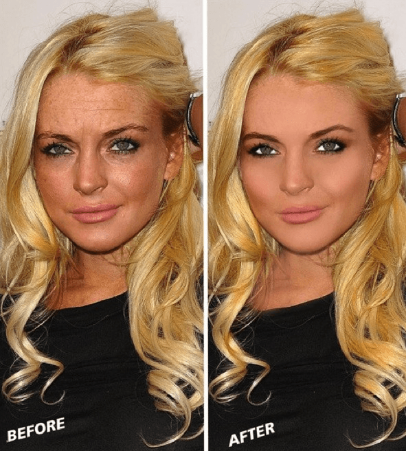 Lindsay Lohan con photoshop 