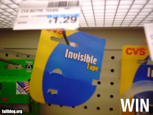 Empaque de una cinta invisible 